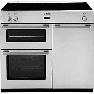 Belling DB4 90Ei 90cm Electric Induction Range Cooker in White Belling DB4 90Ei 90cm Electric Induction Range Cooker in White
